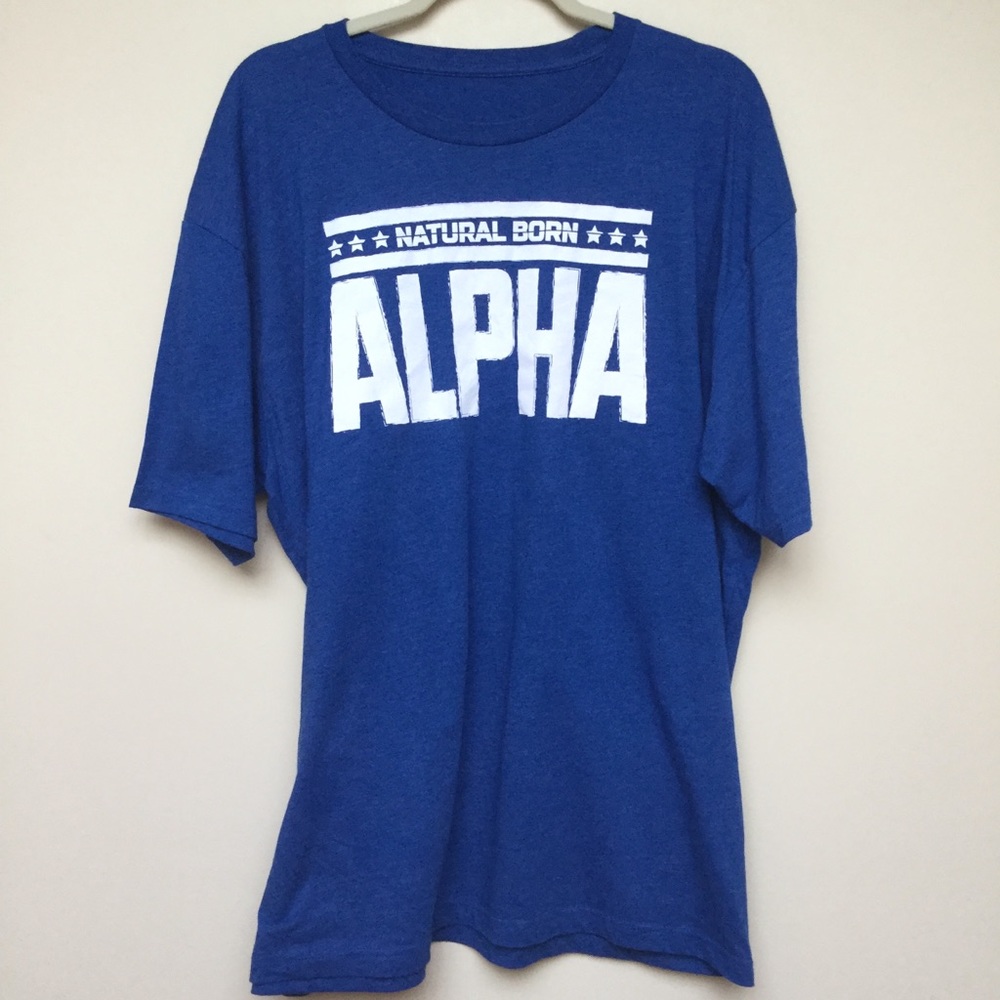 🛑 3/$15 Alpha Wear Natural born alpha t shirt